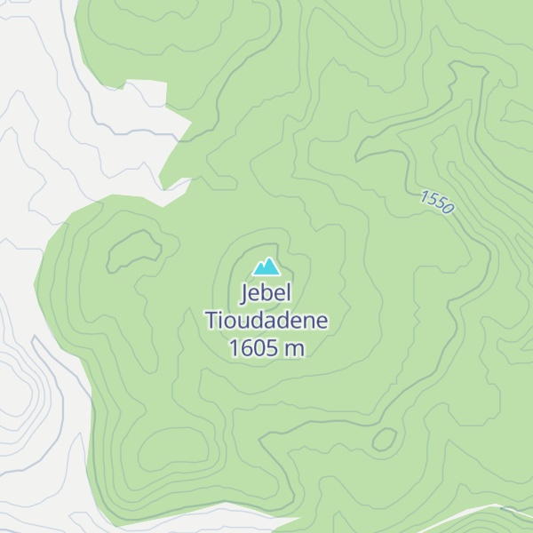 Map of Jebel Tioudadene
