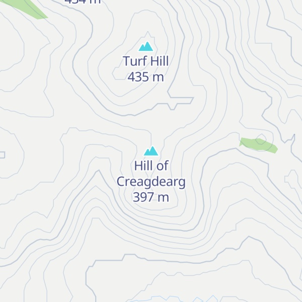 Map of Hill of Creagdearg