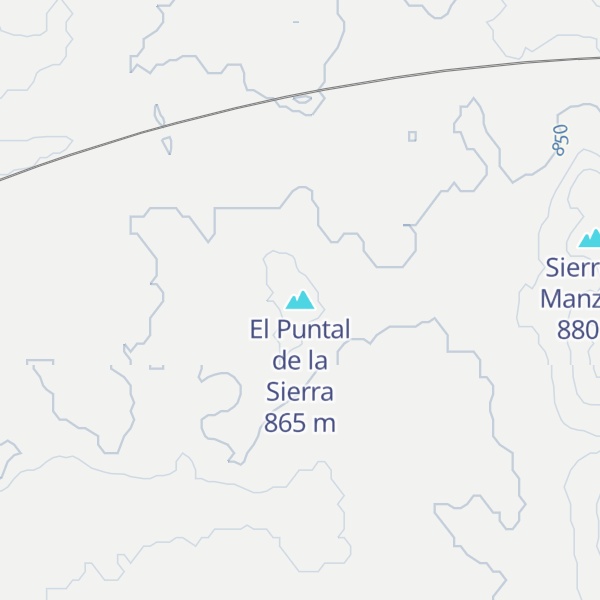 Map of El Puntal de la Sierra