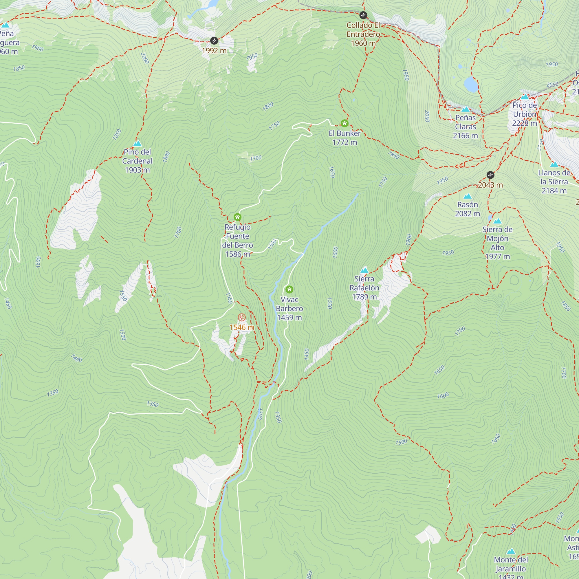 Vivac Barbero map