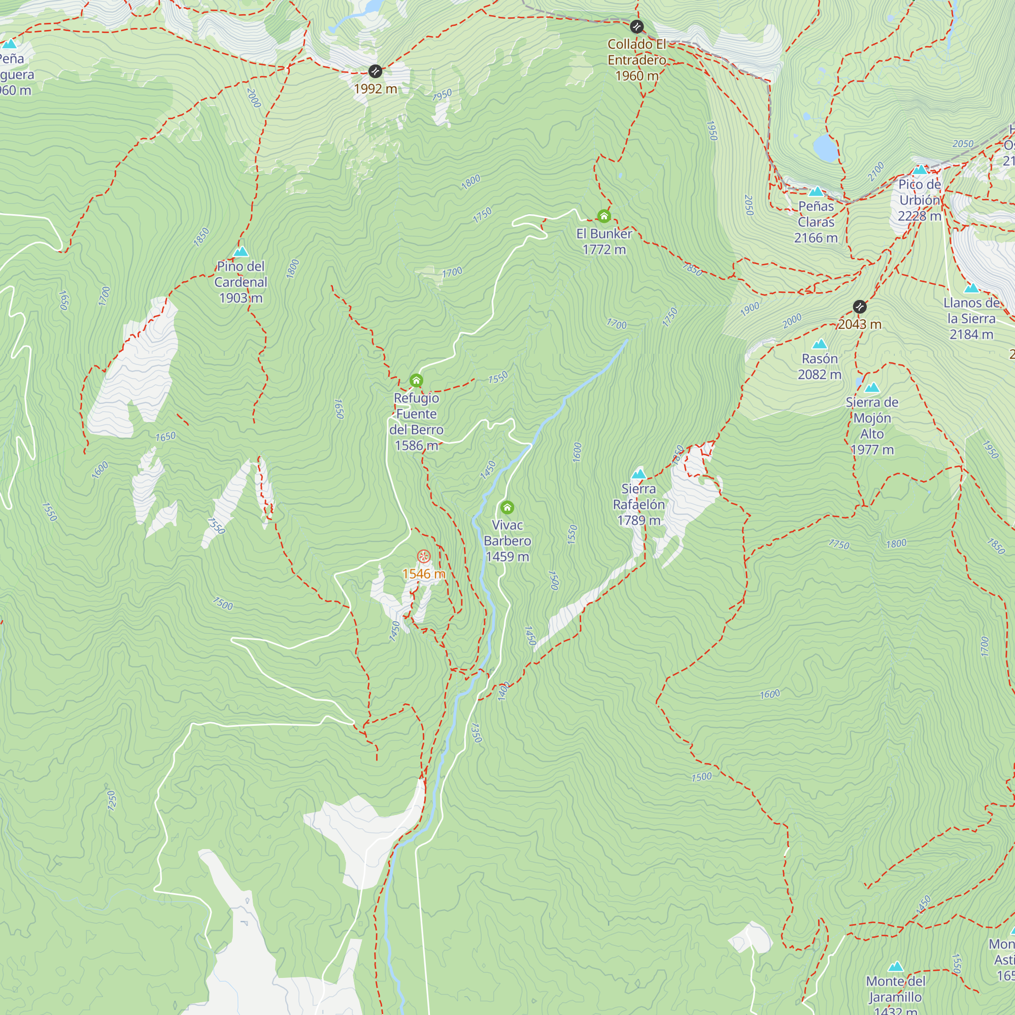 Vivac Barbero map
