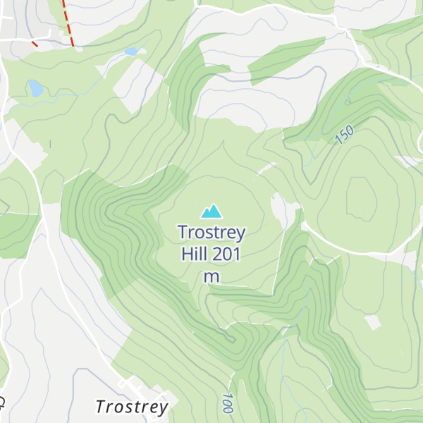 Map of Trostrey Hill