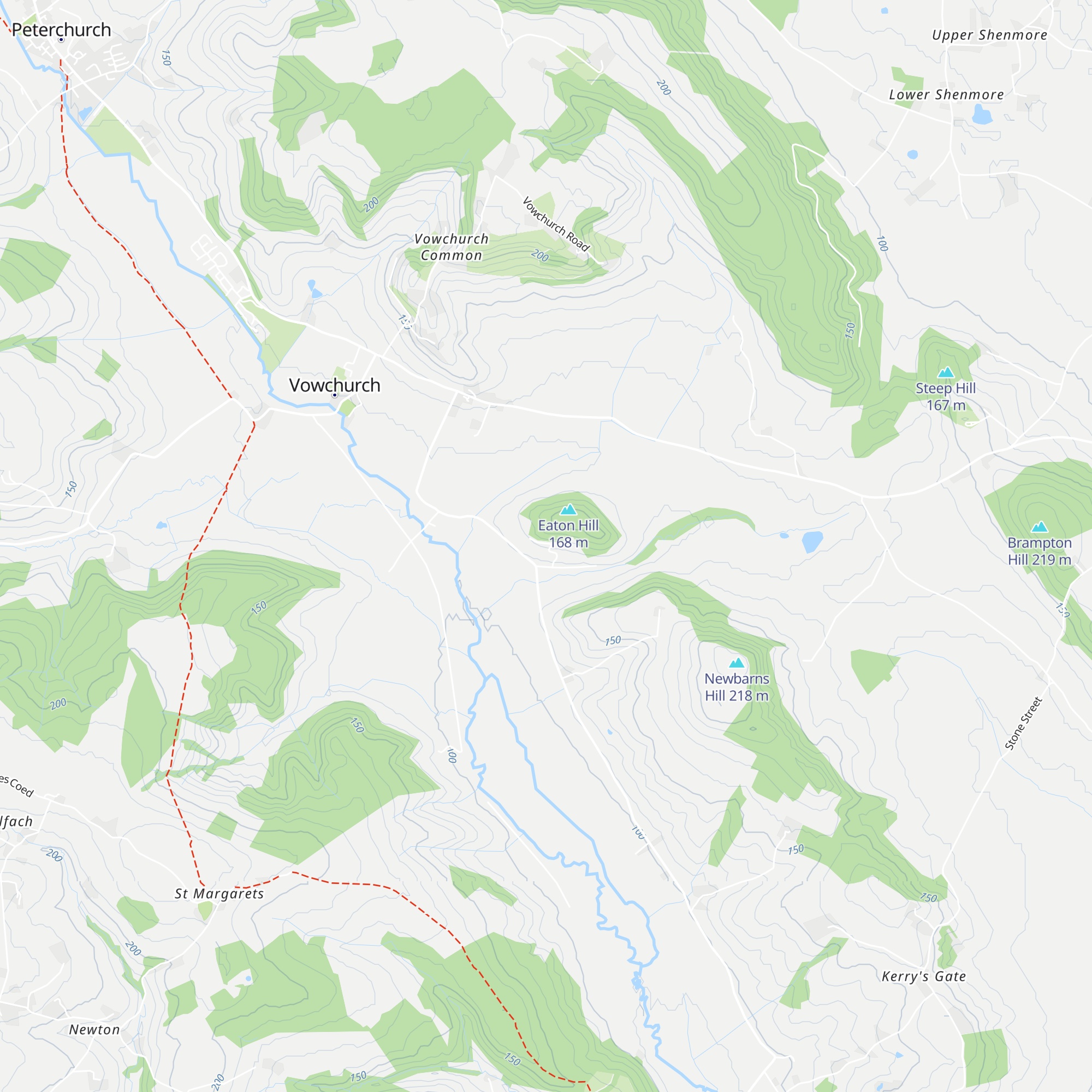 The Hideaways map