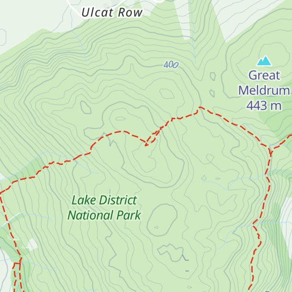 Map of Gowbarrow Fell (Wainwright)