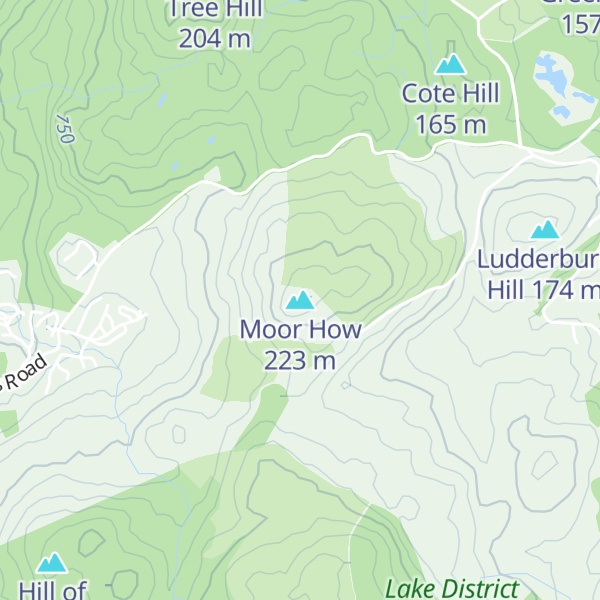 Map of Moor How