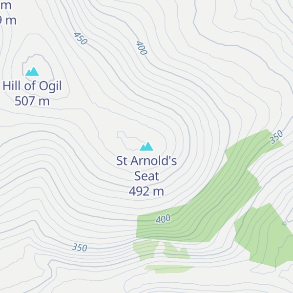 Map of St Arnold's Seat