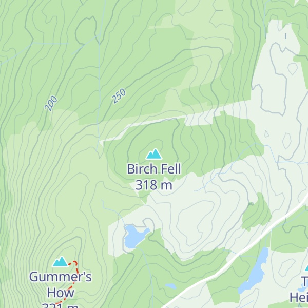 Map of Birch Fell