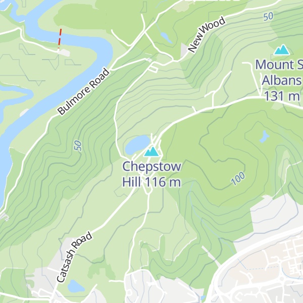 Map of Chepstow Hill