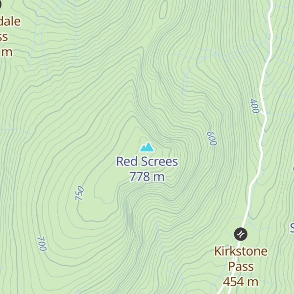Map of Red Screes