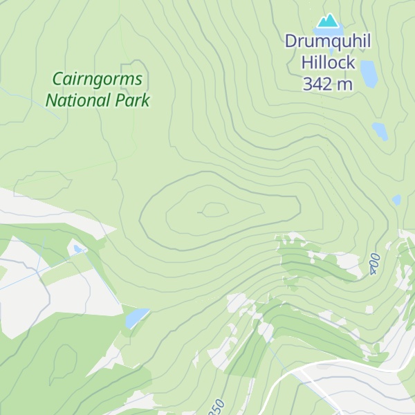 Map of Baderonach Hill