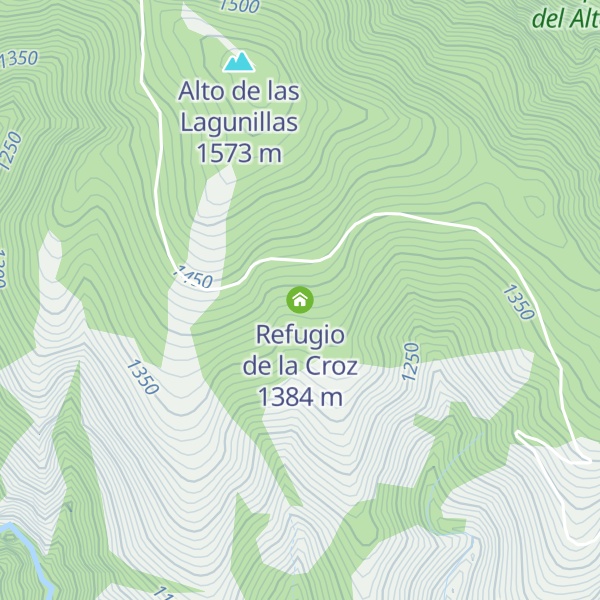 Map of Refugio de la Croz