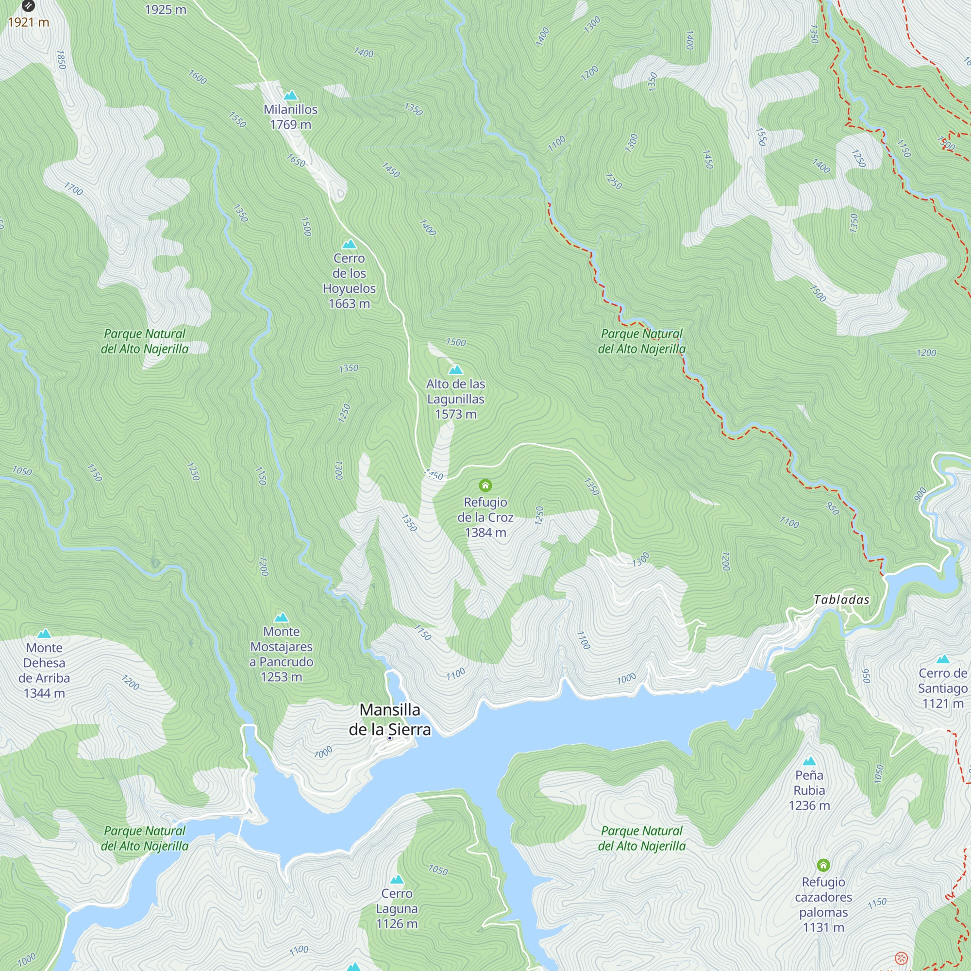 Refugio de la Croz map
