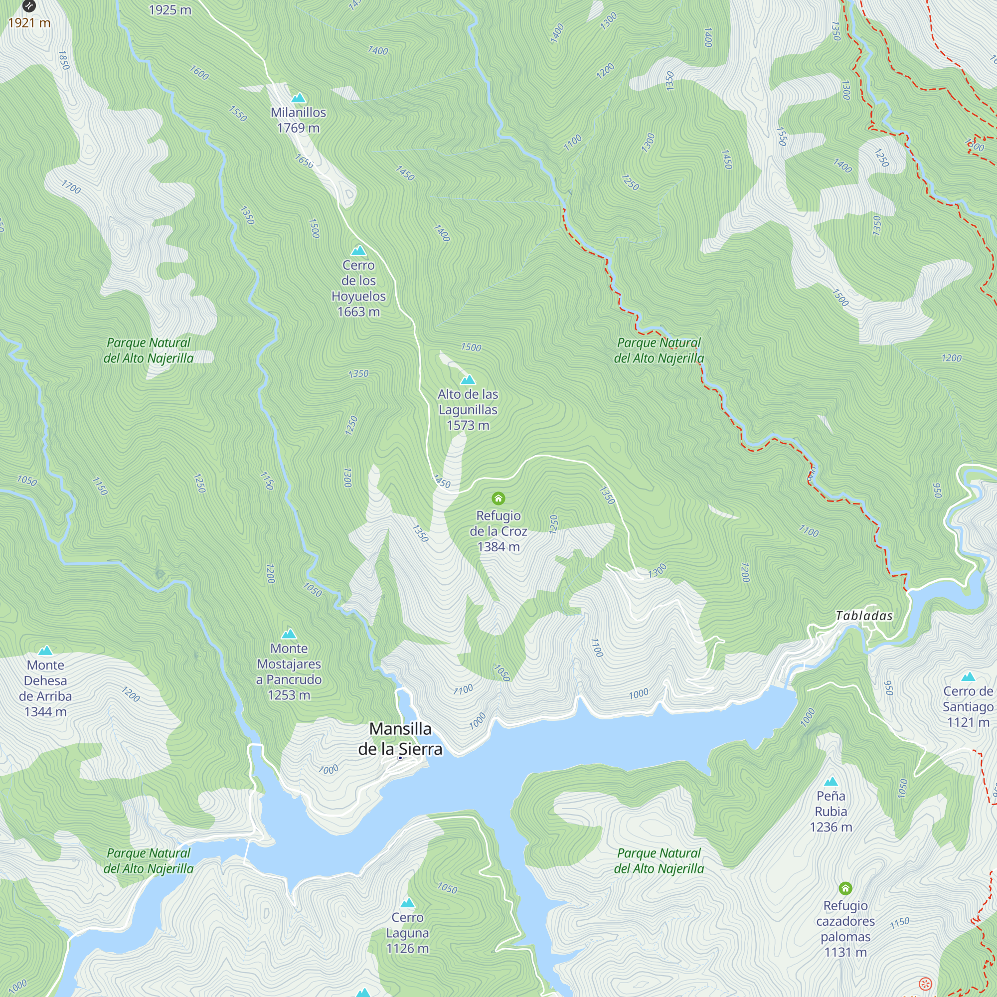 Refugio de la Croz map