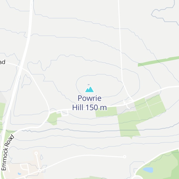 Map of Powrie Hill
