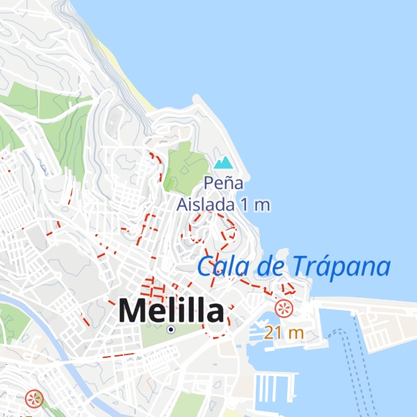 Map of Peña Ahogada