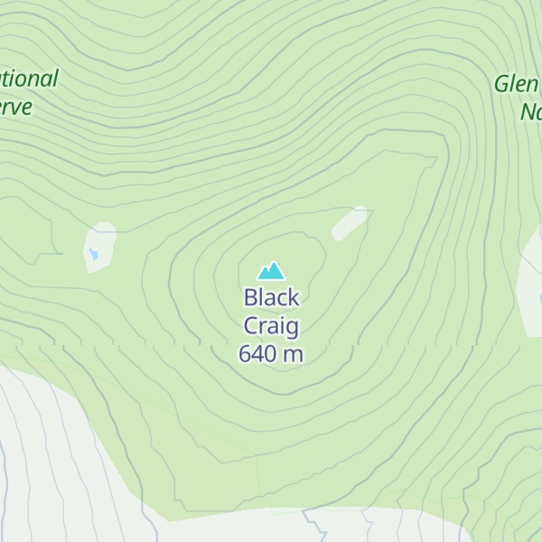 Map of Black Craig