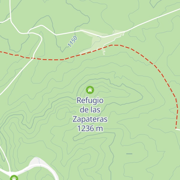 Map of Refugio de las Zapateras