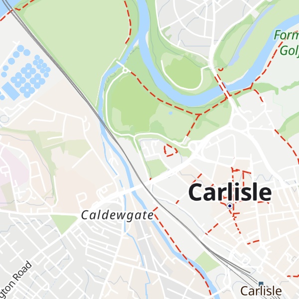 Map of Carlisle Castle