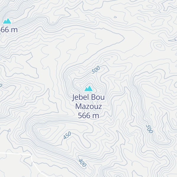 Map of Jebel Bou Mazouz