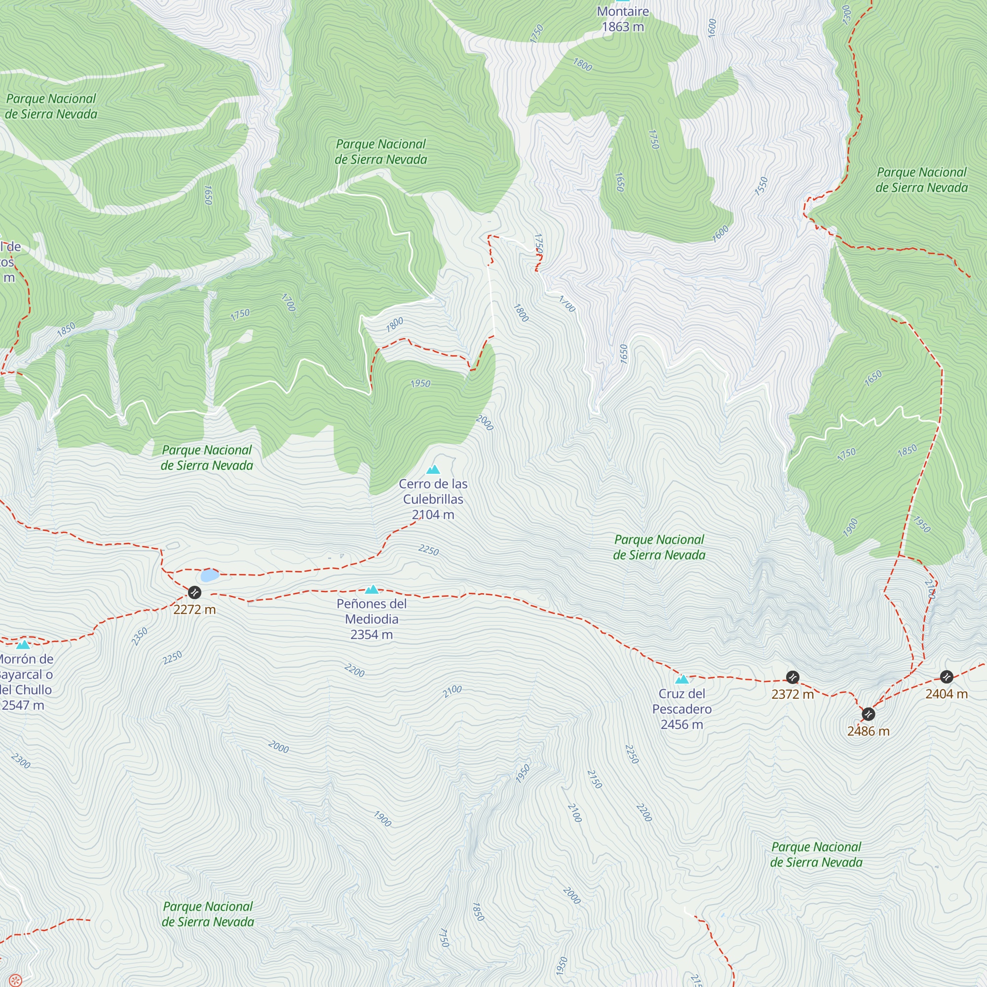 Refugio vivac del Doctor map