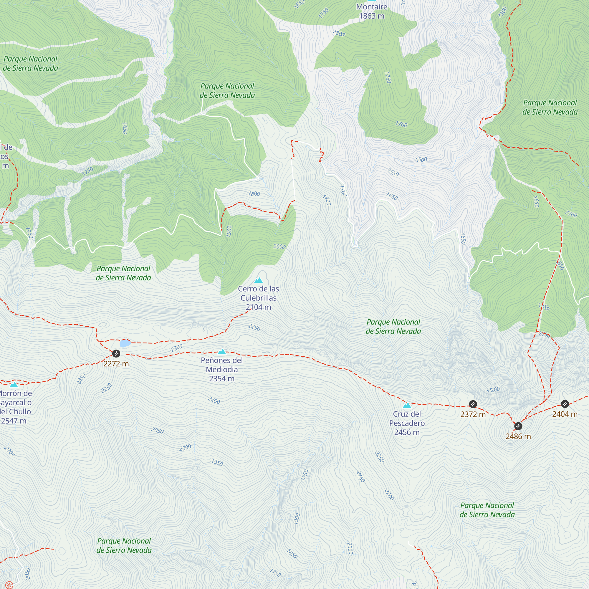 Refugio vivac del Doctor map