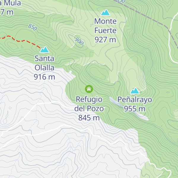 Map of Refugio del Pozo