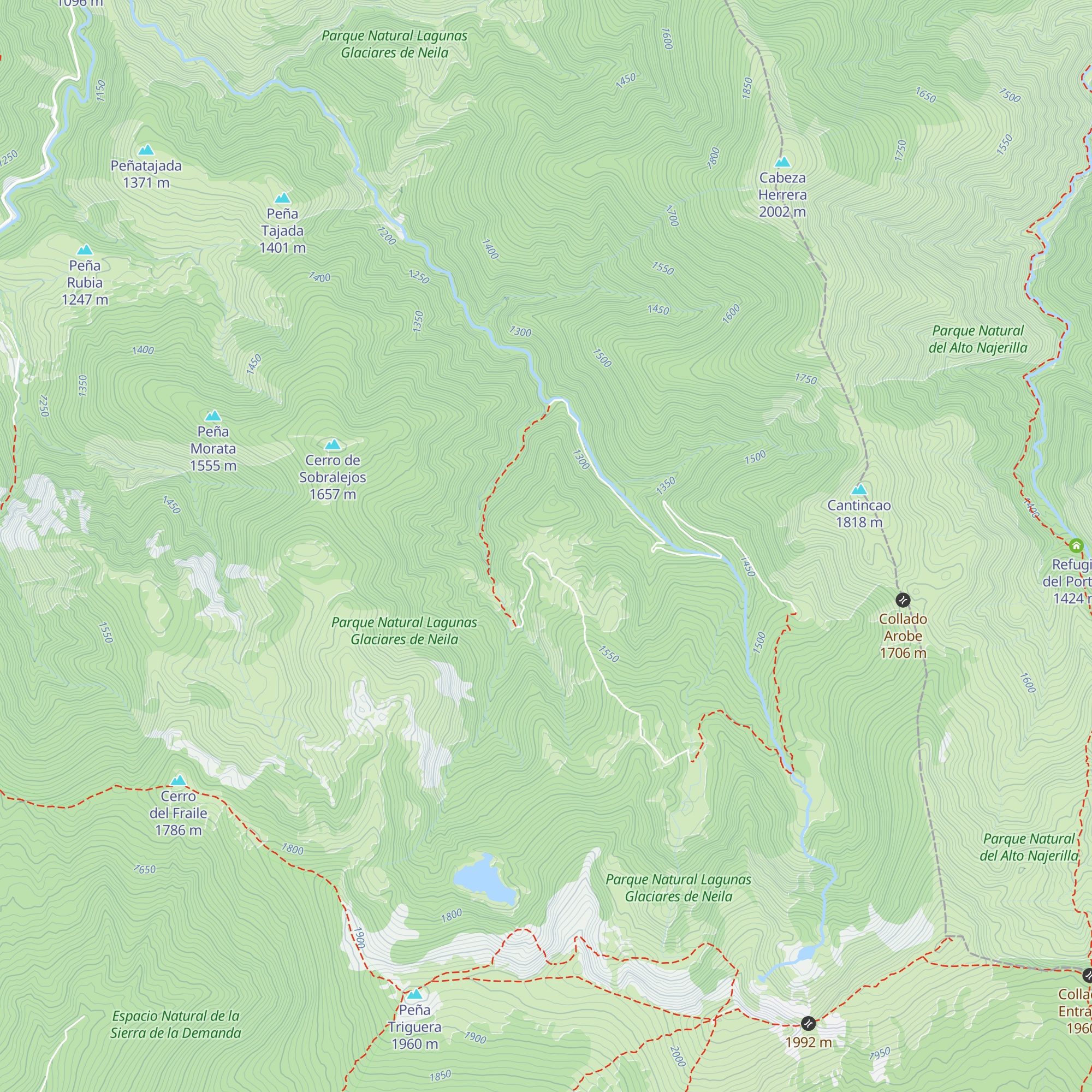 Refugio el Dolar map