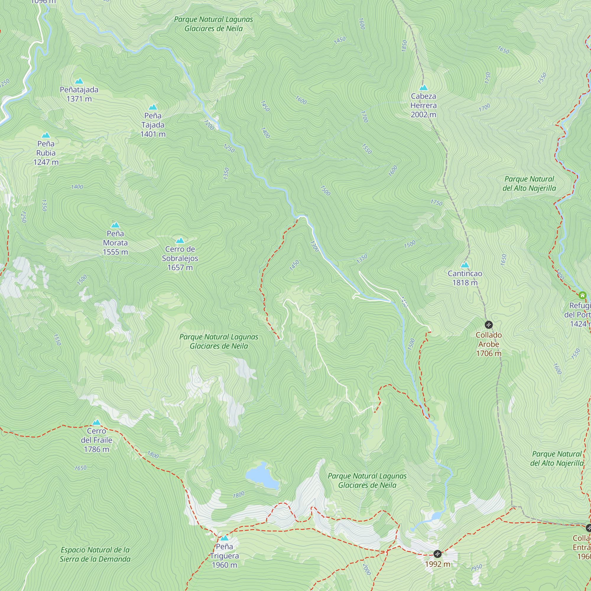 Refugio el Dolar map