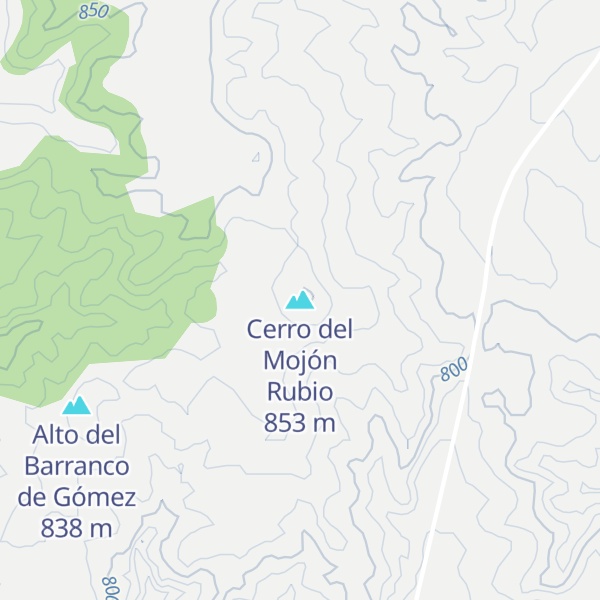 Map of Cerro del Mojón Rubio