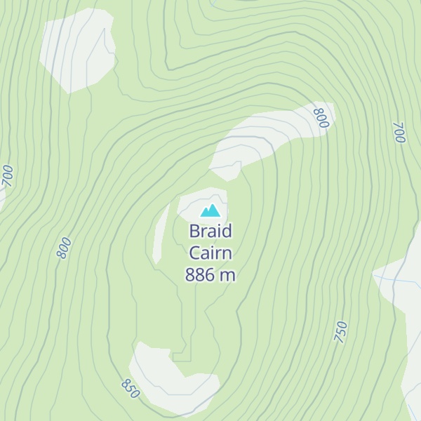 Map of Braid Cairn