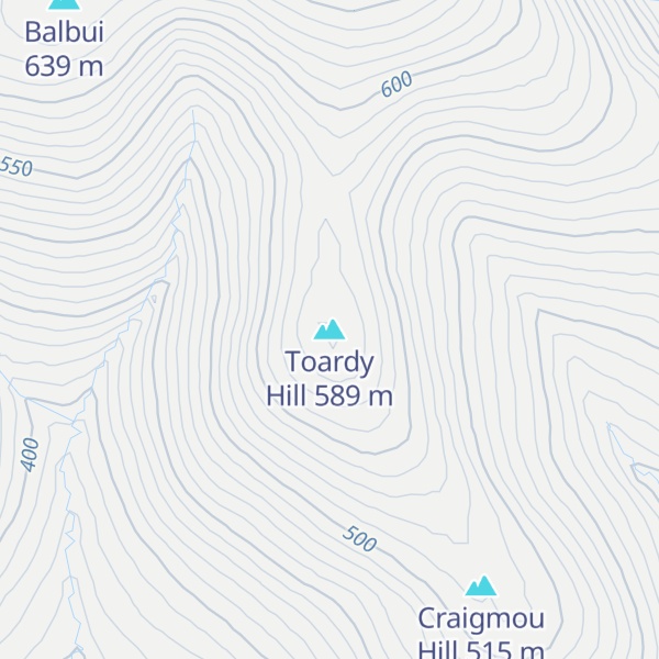 Map of Toardy Hill