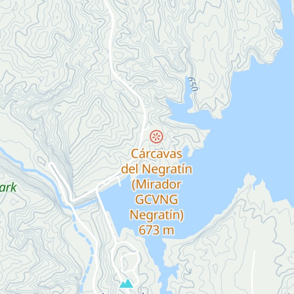 Map of Cabañas Negratín