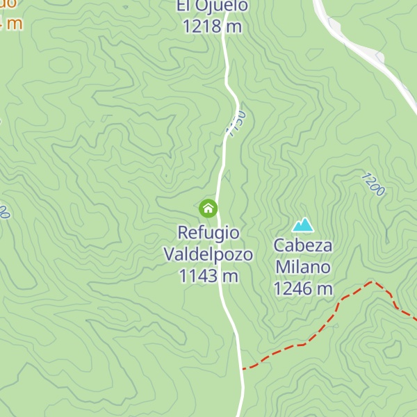 Map of Refugio Valdelpozo