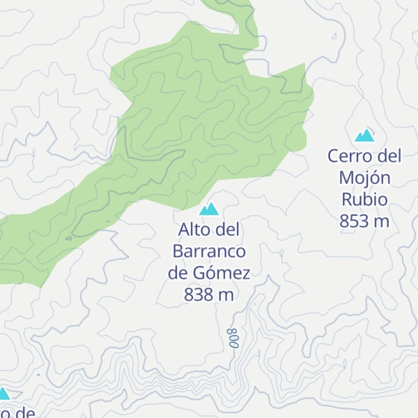 Map of Alto del Barranco de Gómez