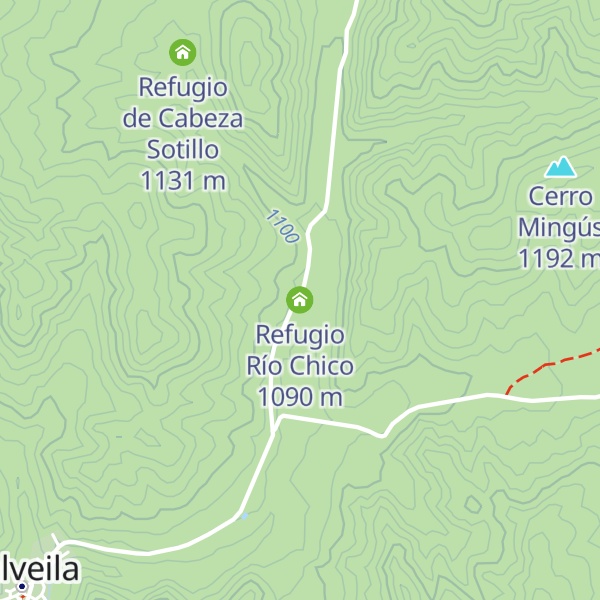 Map of Refugio Río Chico