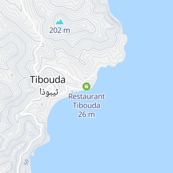 Map of Restaurant Tibouda