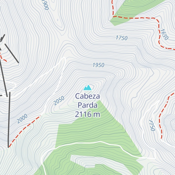Map of Cabeza Parda
