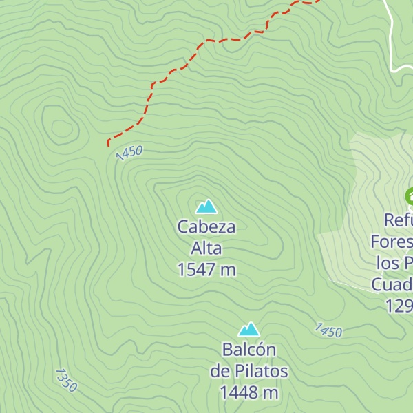 Map of Cabeza Alta