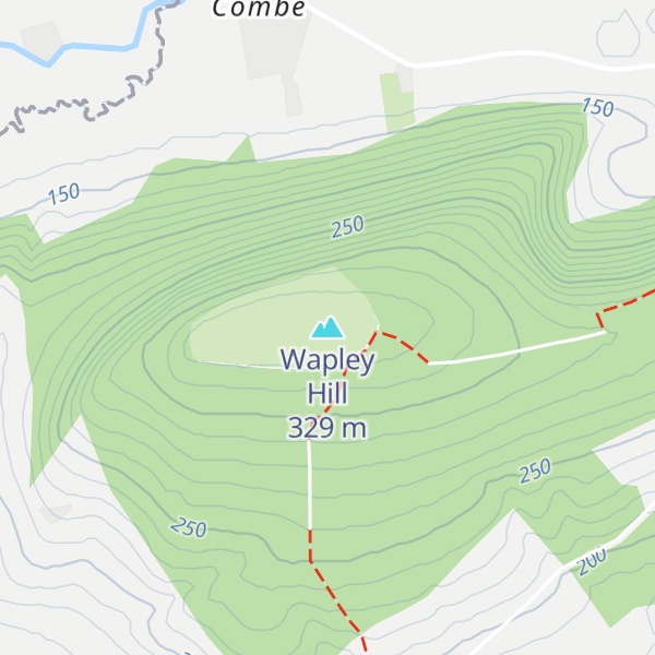 Map of Wapley Hill