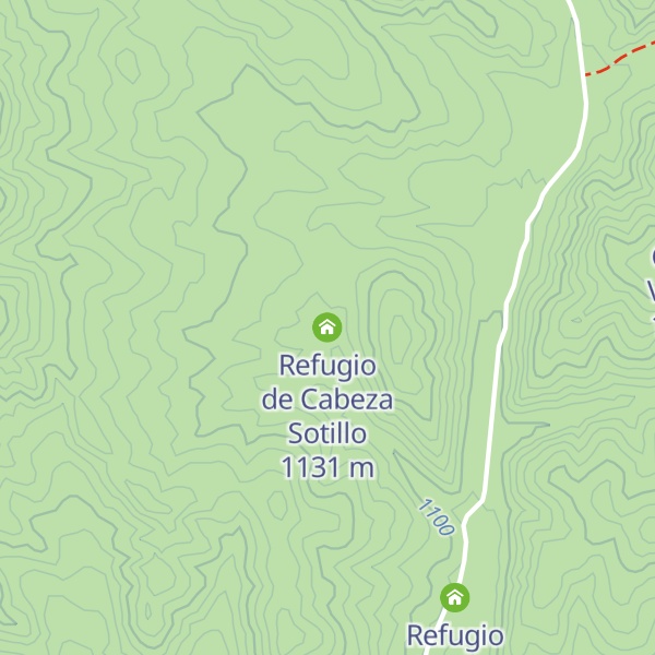 Map of Refugio de Cabeza Sotillo