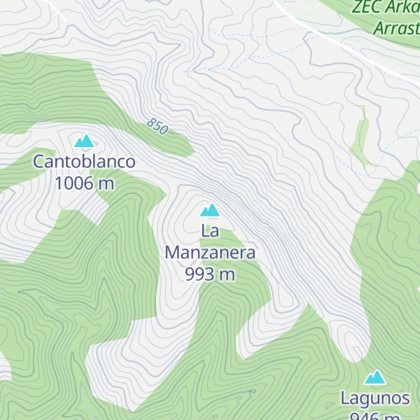 Map of La Manzanera
