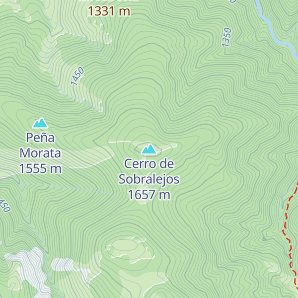 Map of Cerro de Sobralejos
