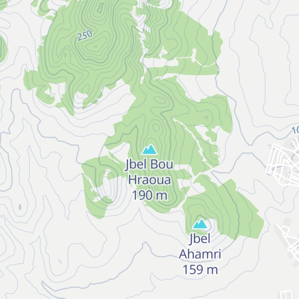 Map of Jbel Bou Hraoua