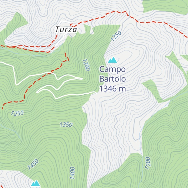 Map of Refugio Bonicaparra