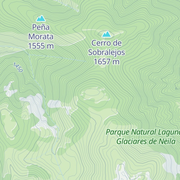 Map of Cerro de Lagunilla