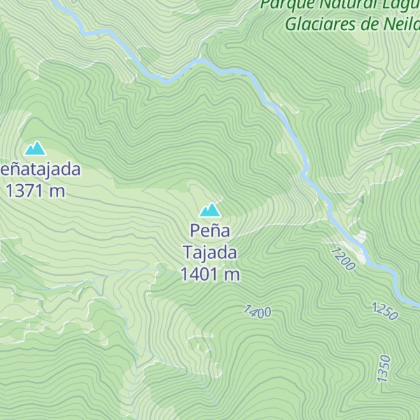 Map of Peña Tajada