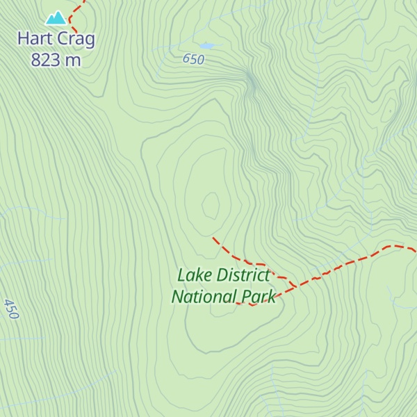 Map of Dove Crag