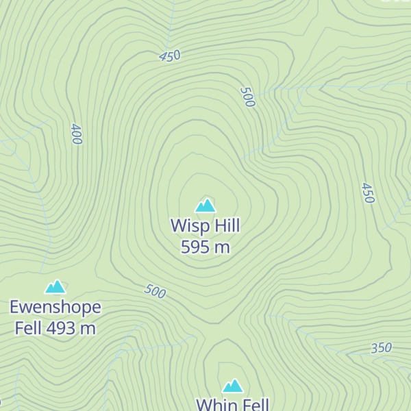 Map of Wisp Hill