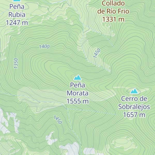 Map of Peña Morata