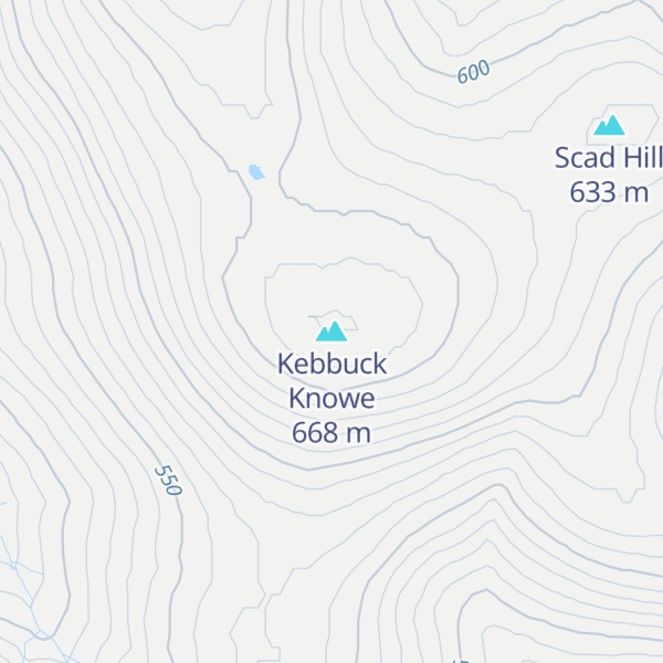 Map of Kebbuck Knowe